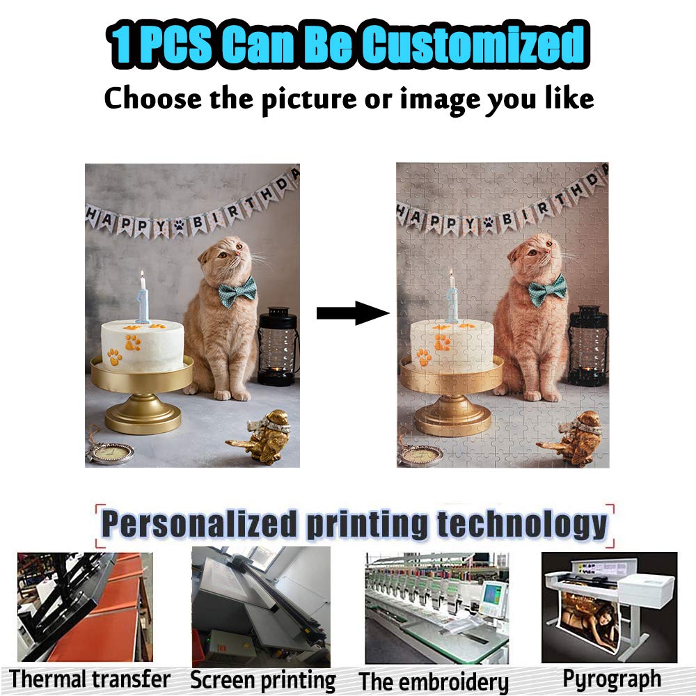 Custom Photo Jigsaw Puzzle - 500 Piece Round Cardboard Puzzle for Adults & Teens | Unique Personalized Gift, Home Decor & Collectible | Perfect for Family Game Night, Birthday Presents & Wall Art - YOWESHOP