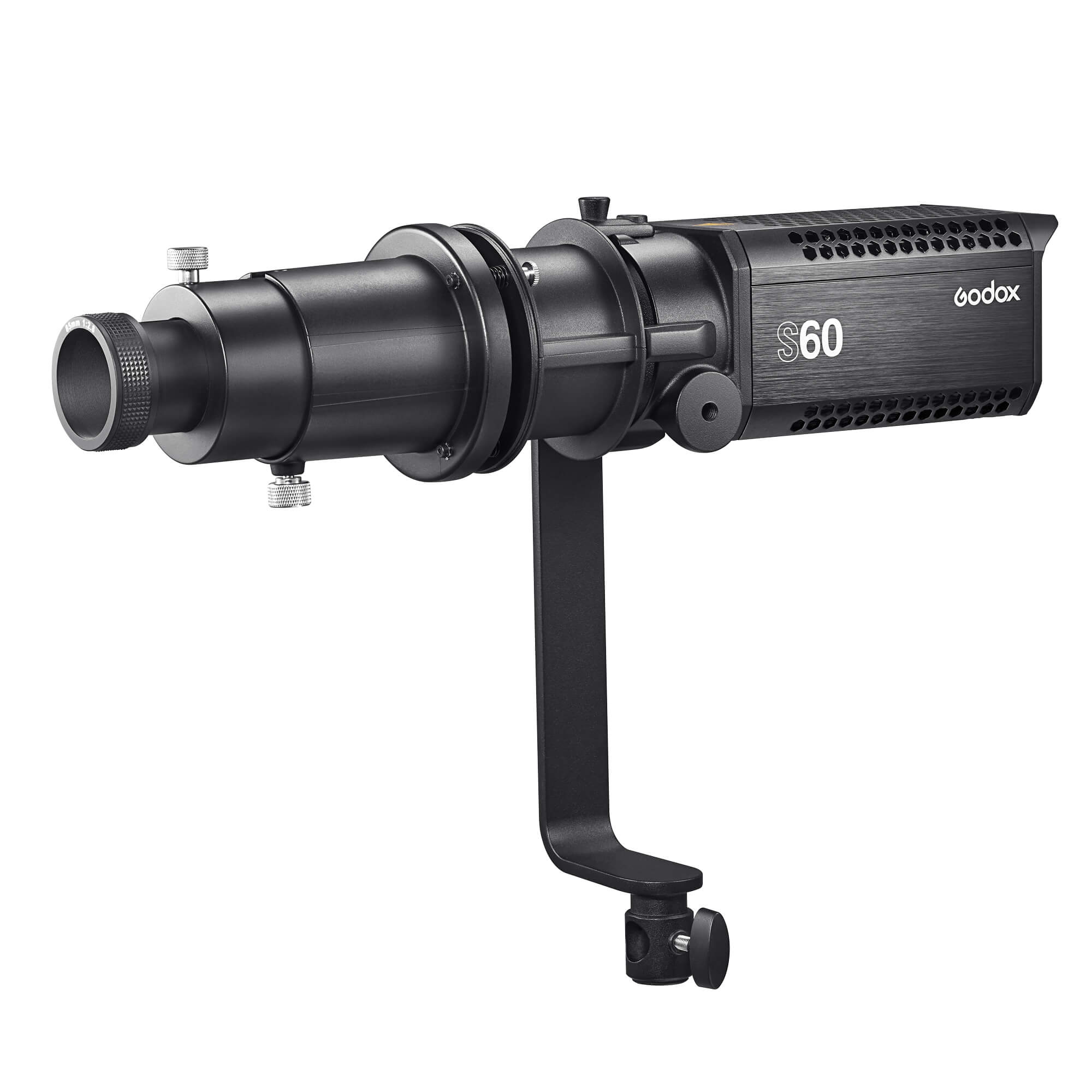 60W Daylight Balanced Focusable LED Light with Projector - Perfect for Photography, Videography, and Studio Lighting