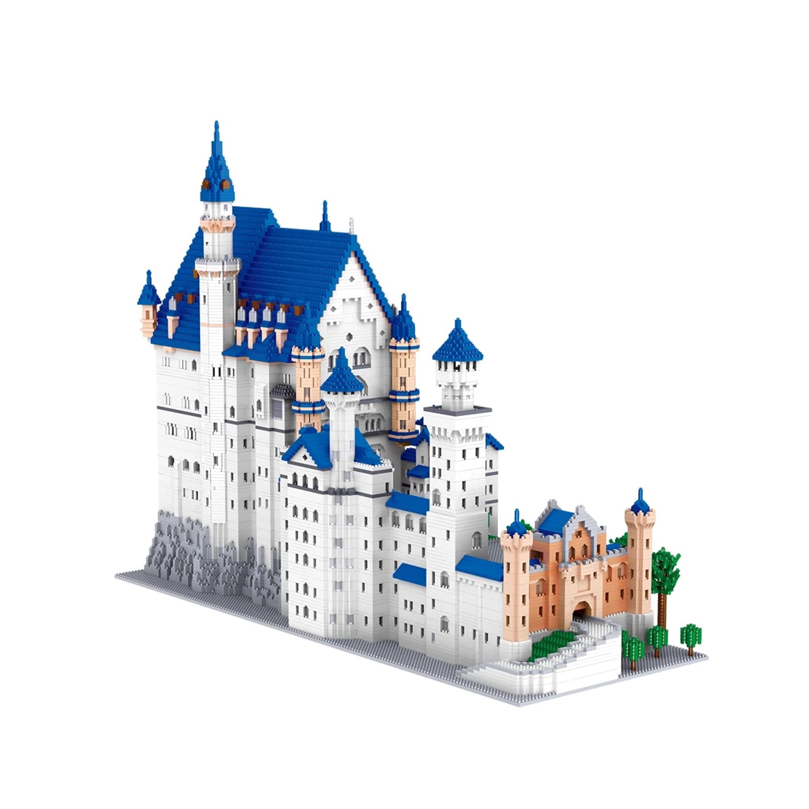 BNWENT Architectural Swan Stone Castle Building Blocks Set - 11,810 Pieces Model Kit for Kids & Adults, Creative DIY Home Decor & Gift for Collectors | Perfect for Birthday, Christmas & Home Art Display
