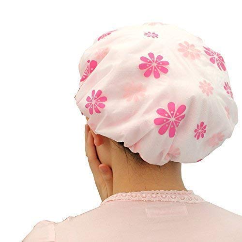 Truvic 3 Pack Waterproof Reusable Shower Caps for Women & Men - Soft Elastic Hair Protection for Bath, Spa, Swimming (Multicolor) | Perfect for Travel, Salon & Home Use