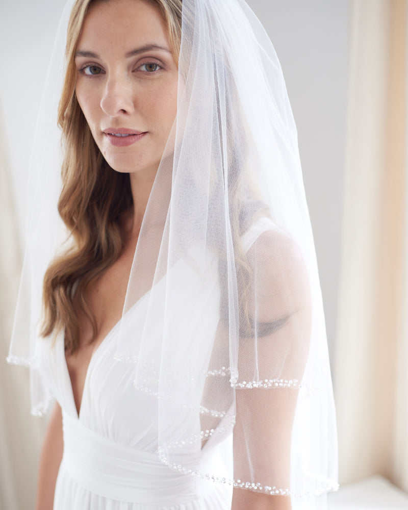 2-Layer Mariah Veil - Elegant Bridal Accessory for Weddings, Prom & Special Occasions