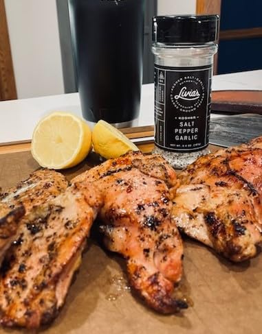Livia's Award-Winning All-Natural Salt, Pepper & Garlic Seasoning Blend | Kosher, Gluten-Free, Non-GMO SPG Rub | BBQ & Meat Seasoning | 12-Pack (3 Oz Bottles) | Perfect for Grilling, Roasting, Baking & Gift Giving | Party Favors & Gourmet Cooking Essential