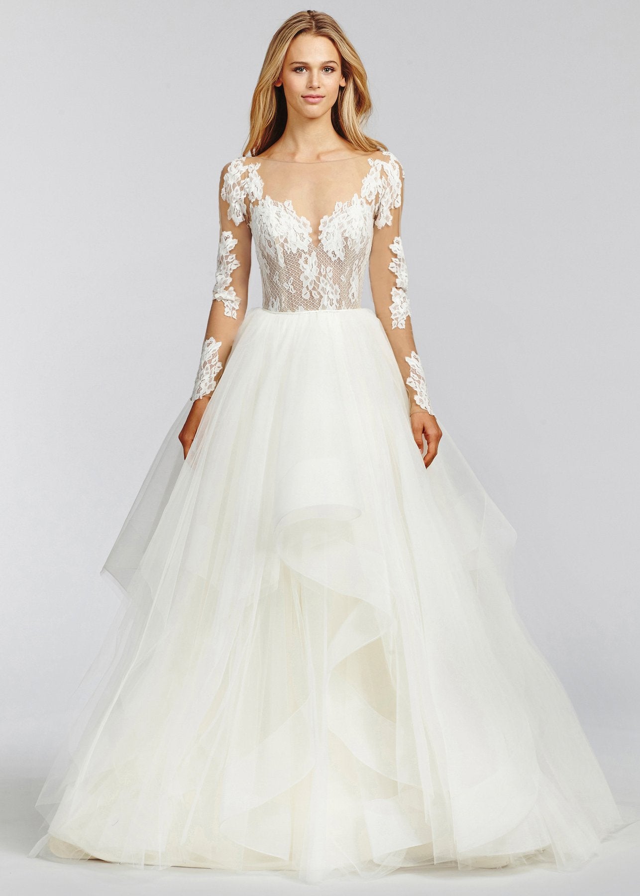 Hayley Paige Pippa 1652 Sample Wedding Gown - Elegant A-Line Bridal Dress for Prom, Formal Events & Special Occasions