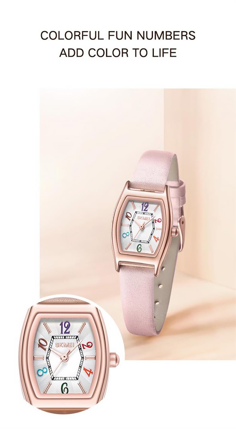 Forrader Women's Quartz Watch with Leather Strap - Fashionable Ladies Watch with Large Numbers for Easy Reading | Perfect for Everyday Wear, Office & Casual Outfits