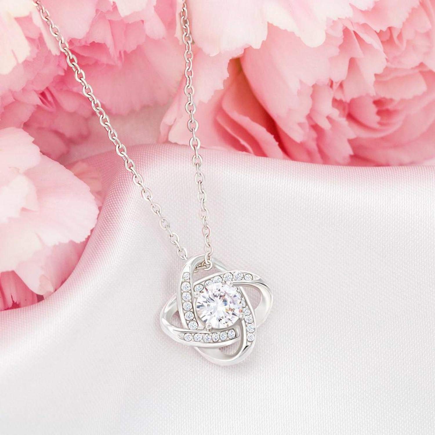 Birthday Gifts Necklace Love Knot Pendant Necklace for Girlfriend/Wife, Wedding Day Gift, Daughter Christmas Present, Anniversary Jewelry, Romantic Keepsake for Her, Perfect for Date Nights and Special Occasions