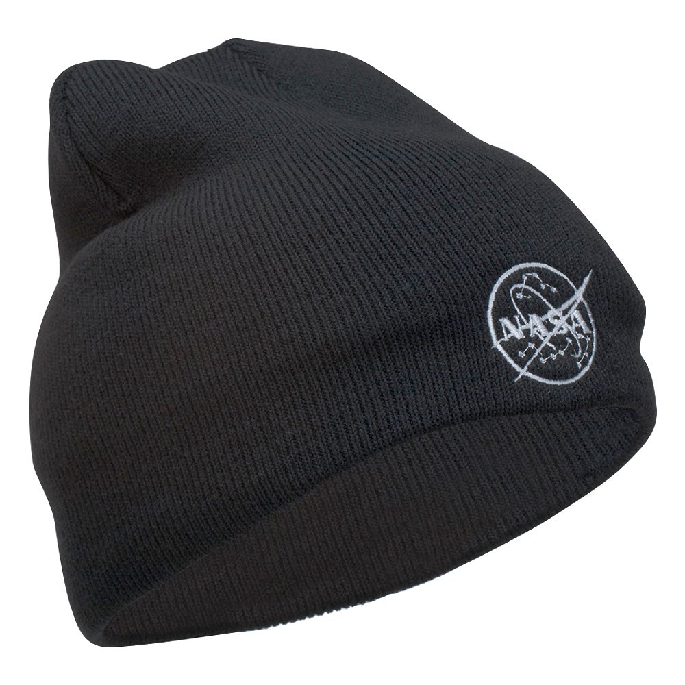 NASA Logo Embroidered Beanie Hat - Official Space-Themed Winter Cap for Men & Women - Perfect for Outdoor Activities, Sports & Casual Wear
