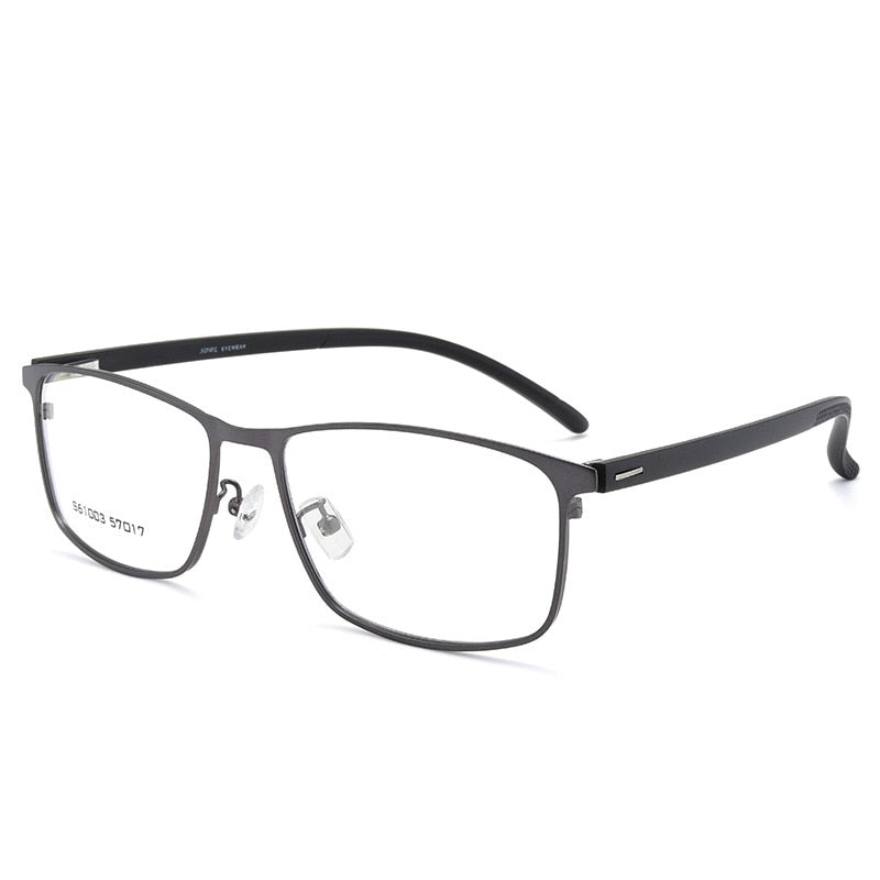 Bclear Men's Full Rim TR90 Alloy Frame Spring Hinged Eyeglasses 61003 - Lightweight & Durable Glasses for Work, Reading & Everyday Use