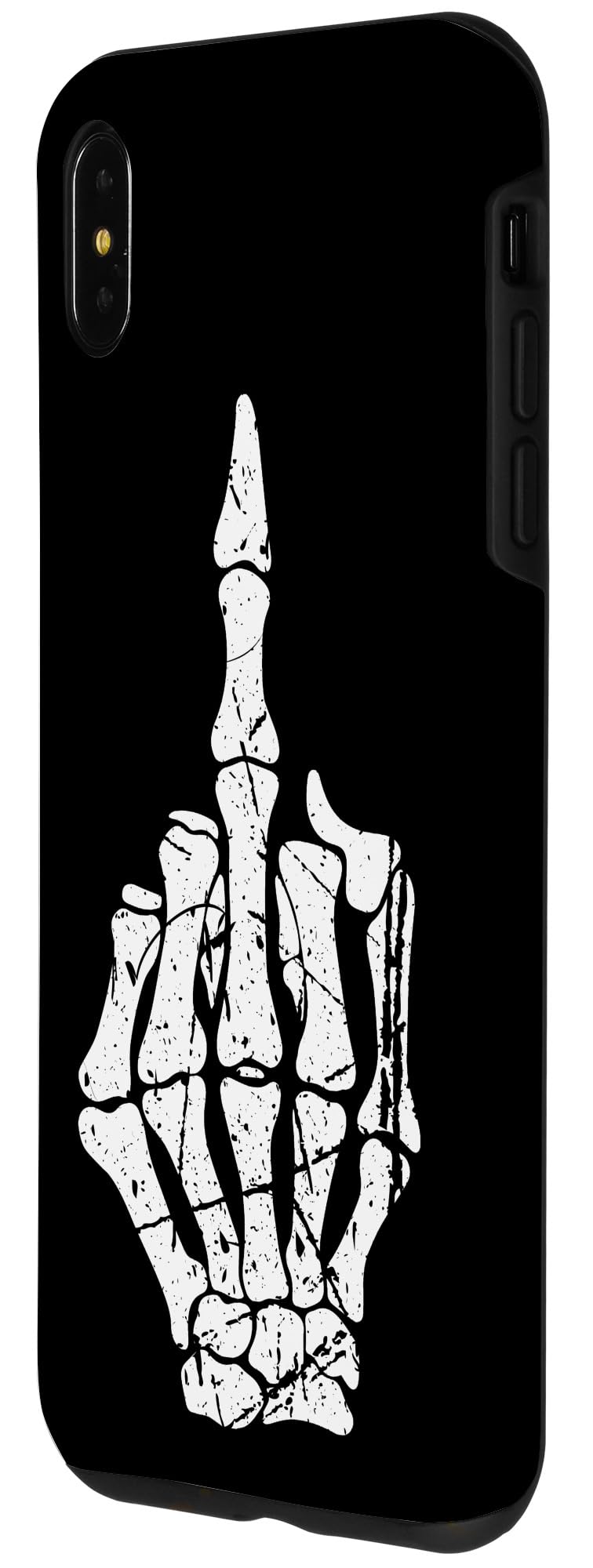 iPhone XS Max Skeleton Middle Finger Case - Shockproof Protective Phone Cover with Unique Design for Men & Women - Perfect for Parties, Gifts and Prank Scenes