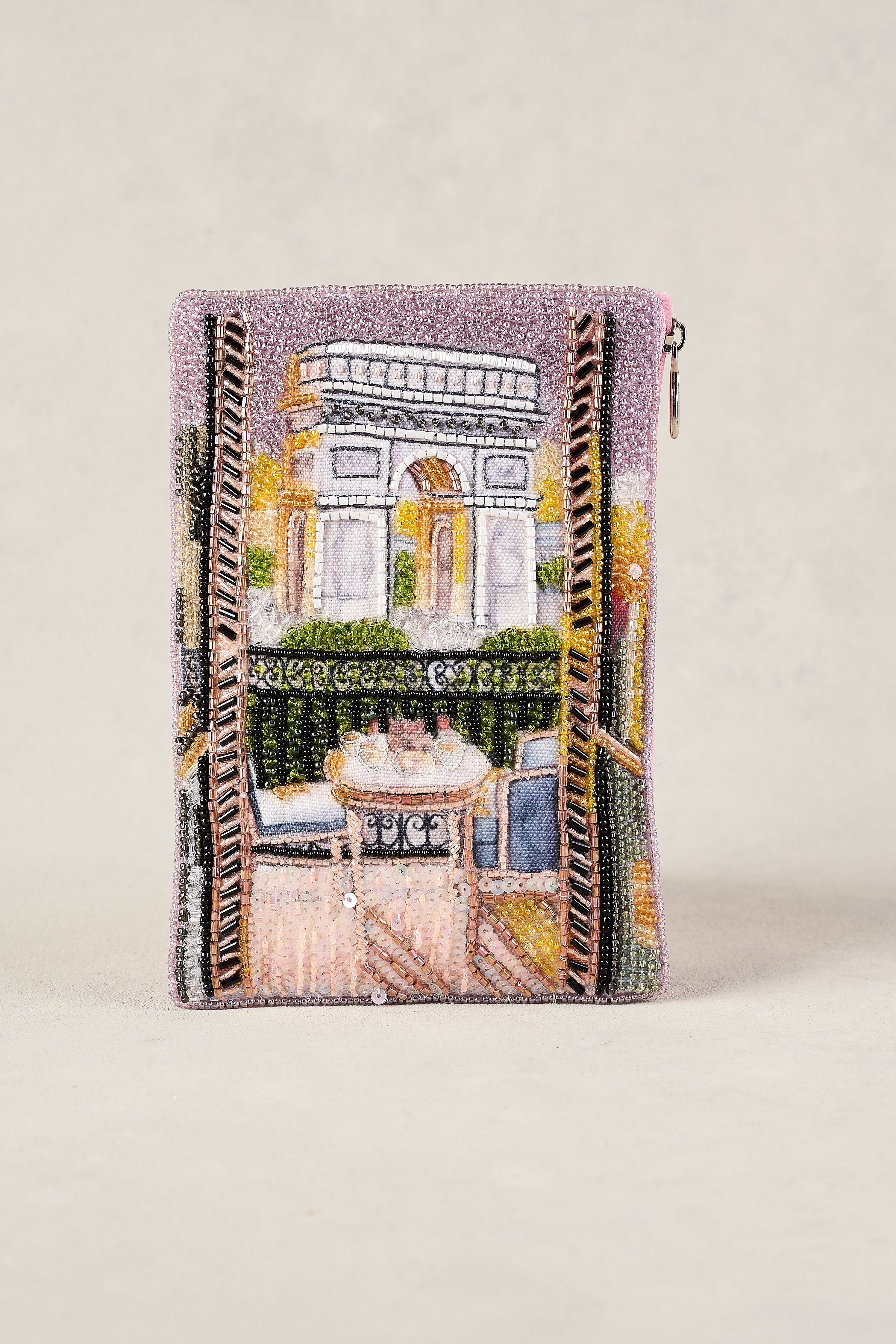 Arc de Triomphe Inspired Cosmetic Bag - Parisian Themed Makeup Pouch for Travel & Daily Use | Elegant French Design Organizer for Toiletries, Brushes & Essentials