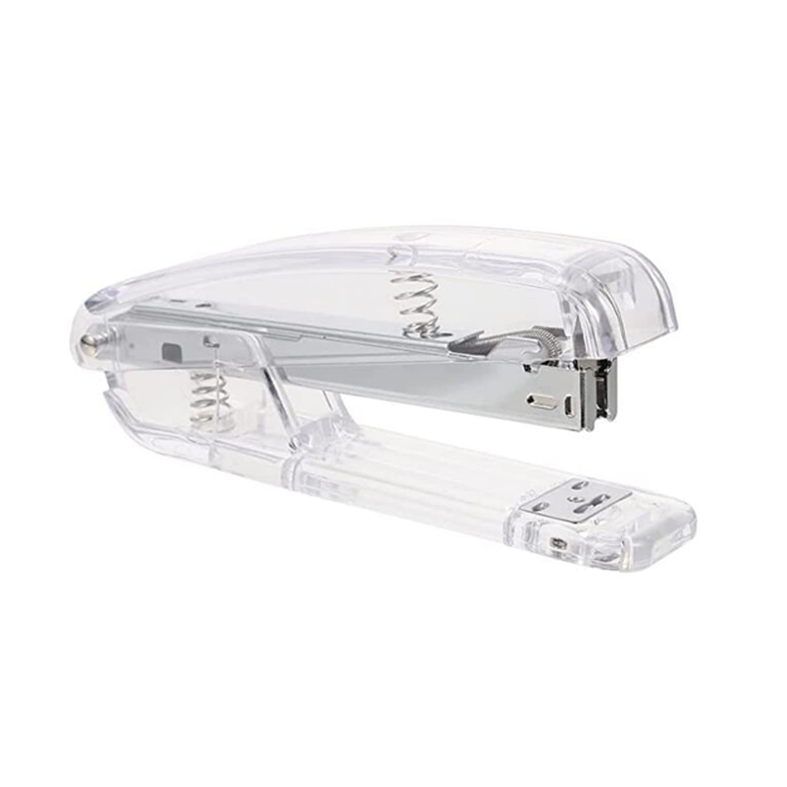 Musltaiy Clear Acrylic Transparent Stapler - Manual Standard Stapler for Office, School, Home & Desk Supplies, Perfect Binding Machine for Paper, Documents & Craft Projects