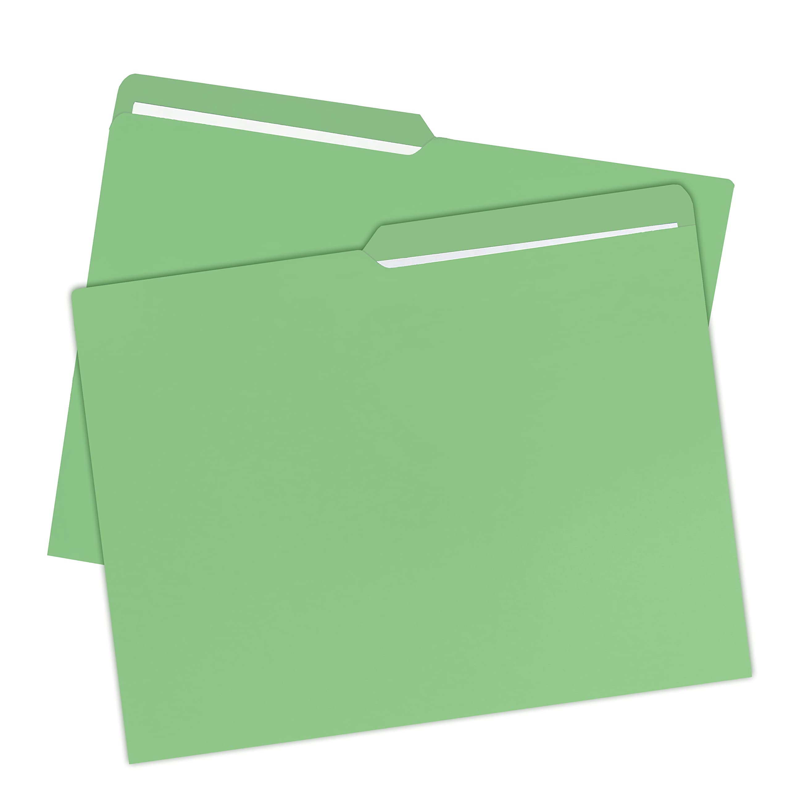 uBoxes Letter Folders - 100 Pack (4 Boxes of 25) - Green Document Organizers for Office, School & Mailing - Perfect for Filing, Mailing & Paper Organization