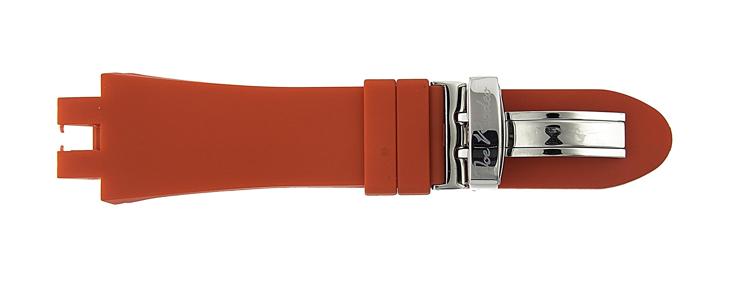 Premium Red Rubber Watch Band for Broadway - Durable & Comfortable Replacement Strap for Casual, Sports & Everyday Wear