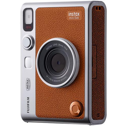 FUJIFILM INSTAX MINI EVO Hybrid Instant Camera - Brown | Instant Digital & Print Camera for Travel, Parties & Memories | Perfect Gift for Photographers & Teens