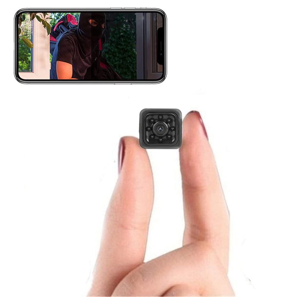 Mini WiFi Wireless Home Security Camera - Indoor/Outdoor Nanny Cam for Pets, Babies & Home Monitoring with Real-Time Mobile App | Perfect for Baby Rooms, Pet Areas & Front Door Surveillance