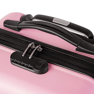 Kids Ride-On Suitcase with Wheels - 20 Inch Pink OW Duffel Bag for Travel & Carry-On Luggage (Ages 1-6) | Perfect for Airplane Trips, Road Trips & Preschool Adventures