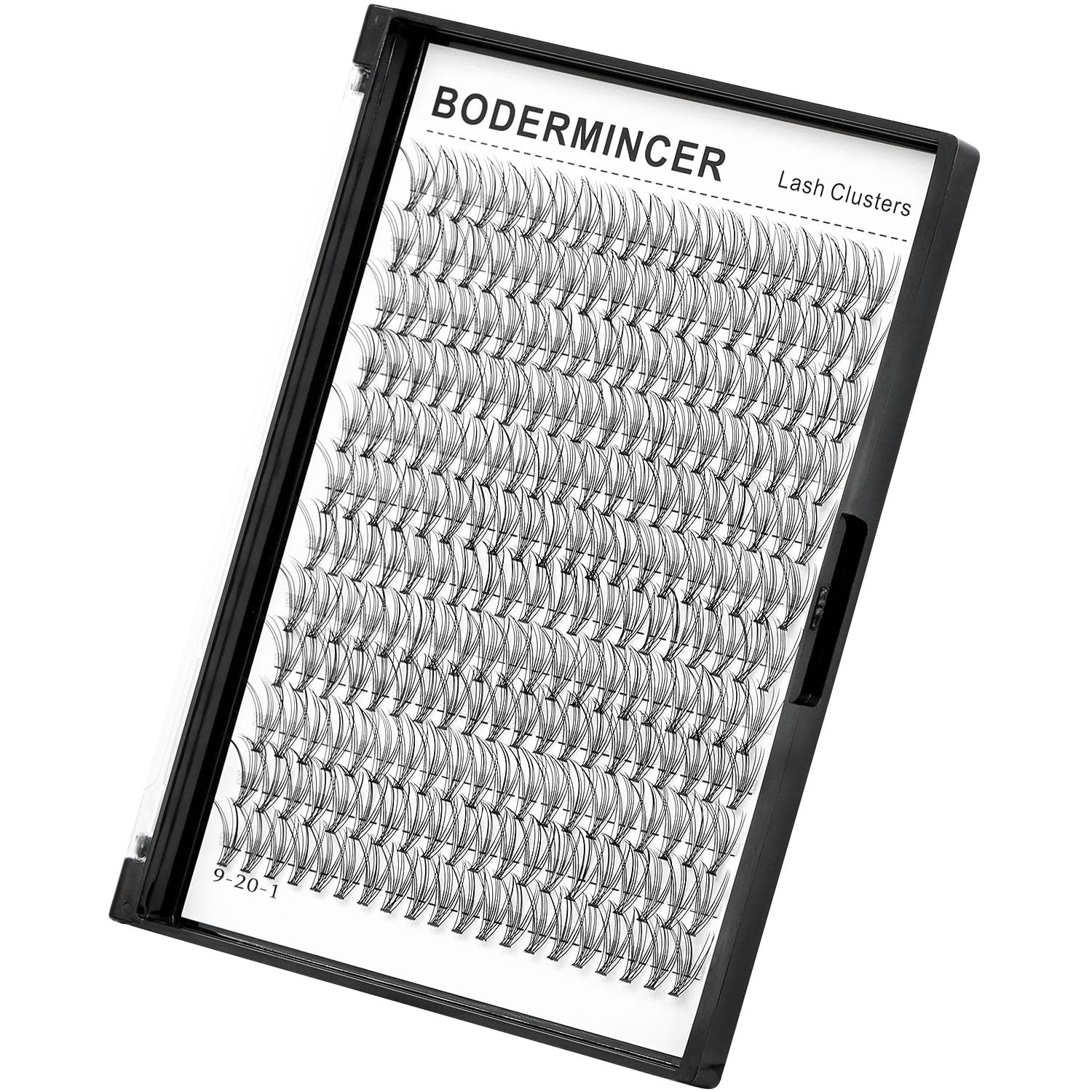 Bodermincer Black & Colored Cluster Lashes 240pcs - 20D/40D DIY Eyelash Extension Kit with D Curl Long Individual Lashes, Faux Mink Lash Clusters (8-22mm) for Professional Salon & Home Use - Perfect for Bridal, Party & Special Occasion Makeup
