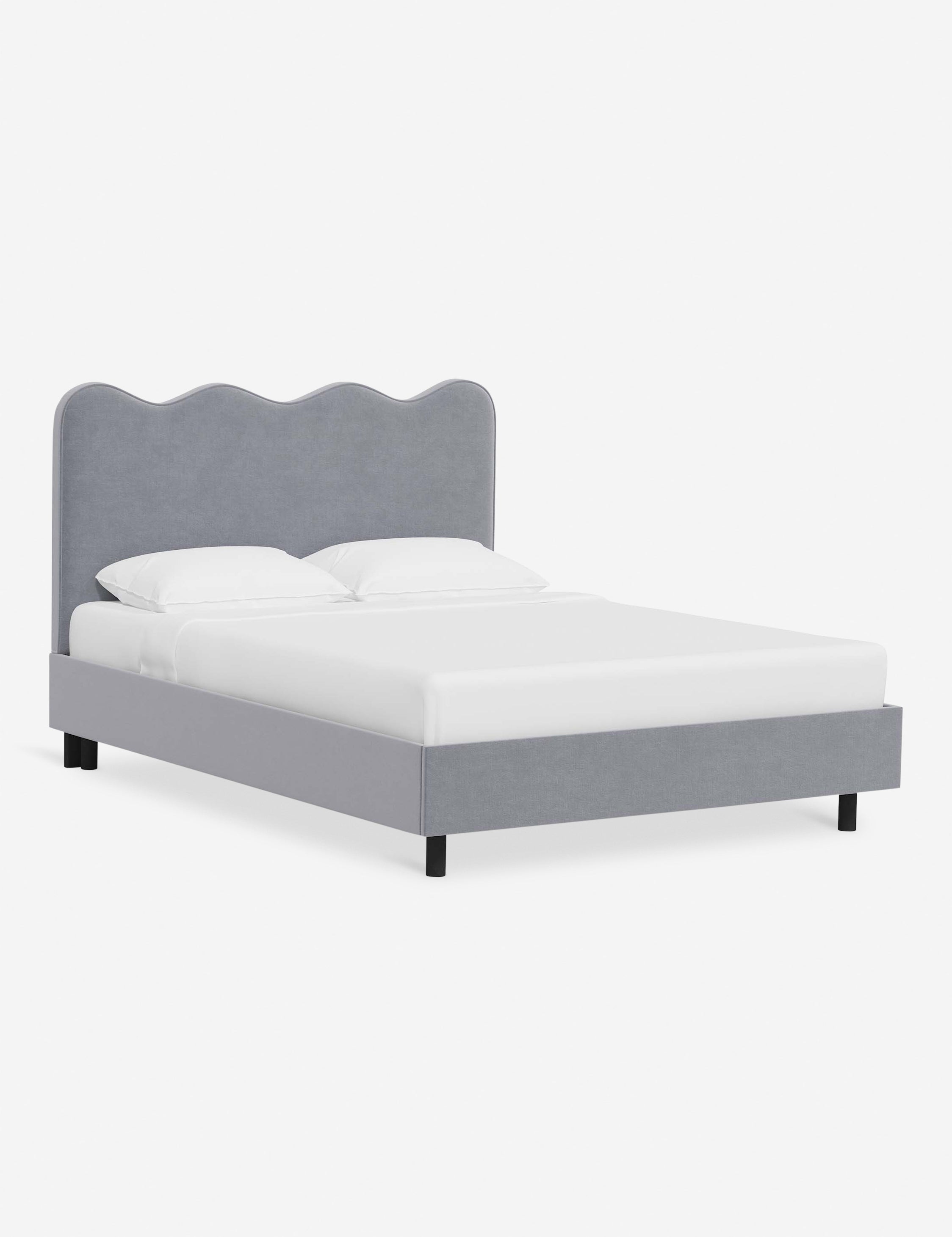 Modern Clementine Platform Bed Frame - Queen Size, Wooden Slat Support, Sturdy & Minimalist Design - Perfect for Bedrooms, Guest Rooms & Small Spaces