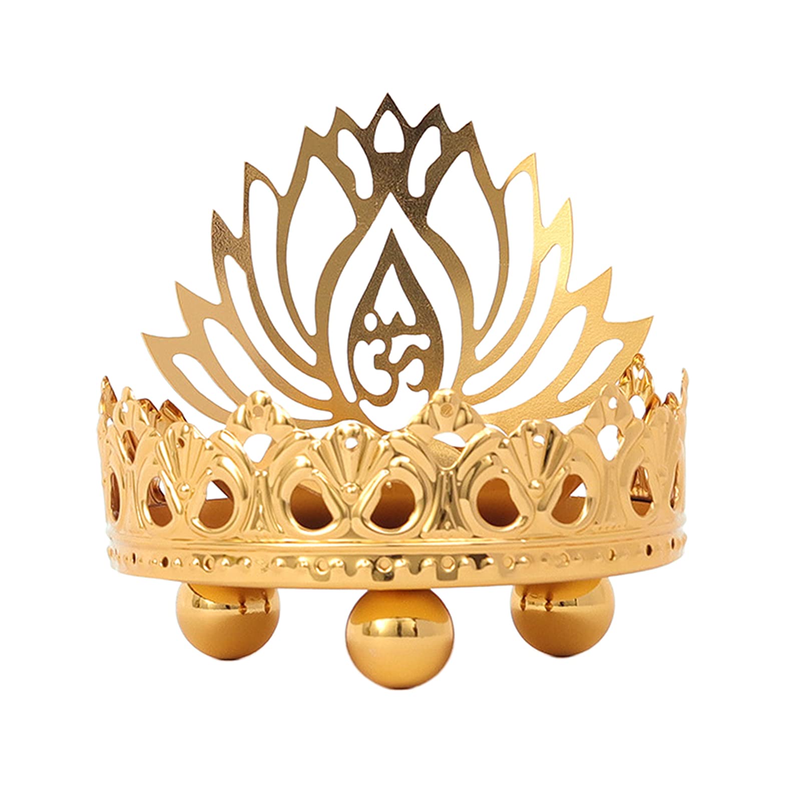 Fenteer Retro Hollow Carved Tealight Candle Holder - Buddha Ghee Lamp Stand for Desktop Decor, Buddhist Altar Supplies & Meditation Space (Lotus Design) - Perfect for Home, Yoga Studio & Spiritual Decorations
