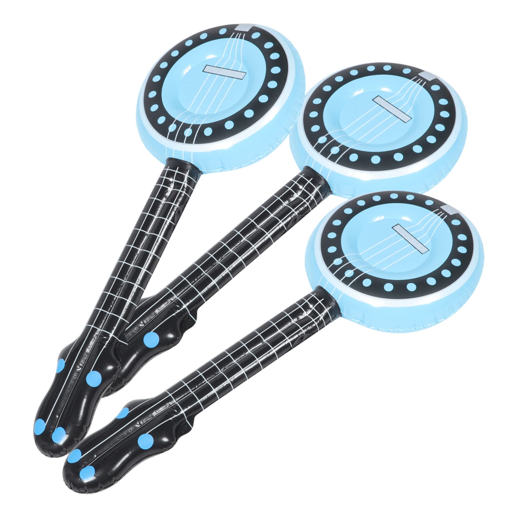 BESTonZON 6-Piece Inflatable Musical Instrument Set - Ukulele, Banjo, Microphone for Kids - Fun Educational Toy & Gift for Children - Perfect for Birthday Parties, Music Lessons & Pretend Play