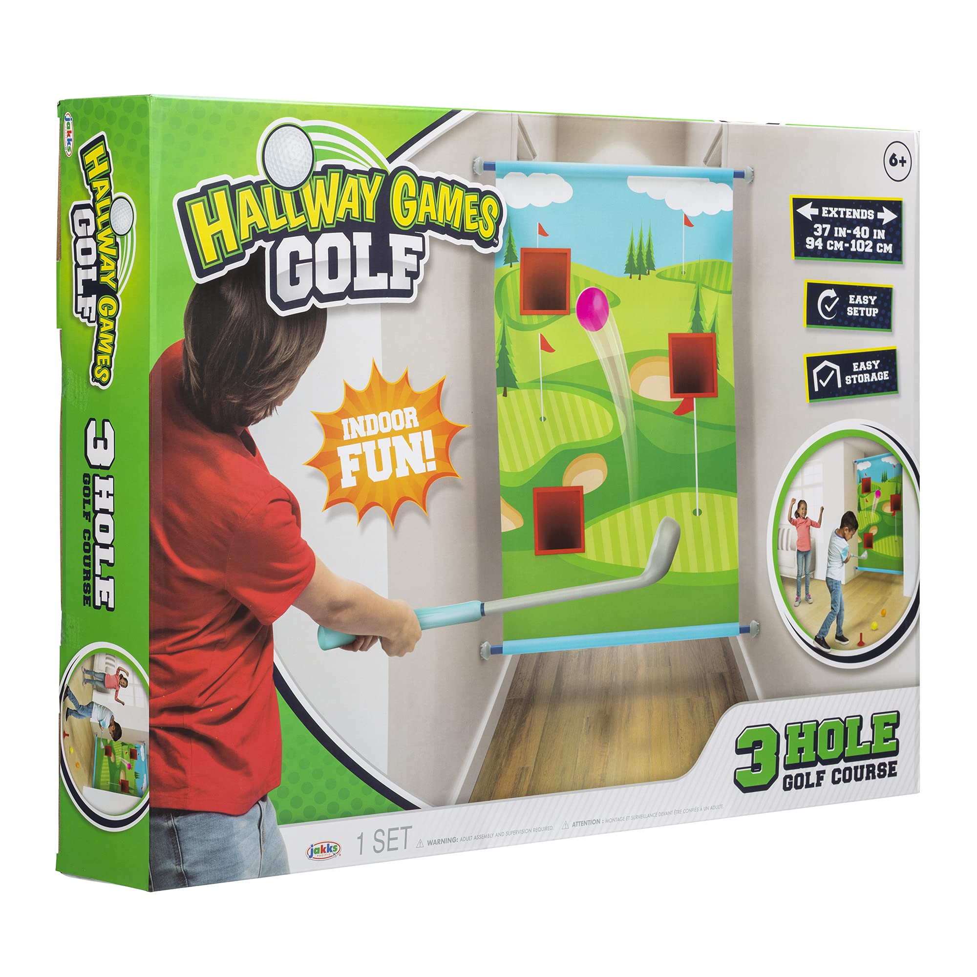 Premium Indoor Golf Set - 3 Hole Mini Golf Course with 3 Balls, Driver & Tee for Home, Office & Party Fun | Perfect Gift for Golf Enthusiasts & Family Game Night