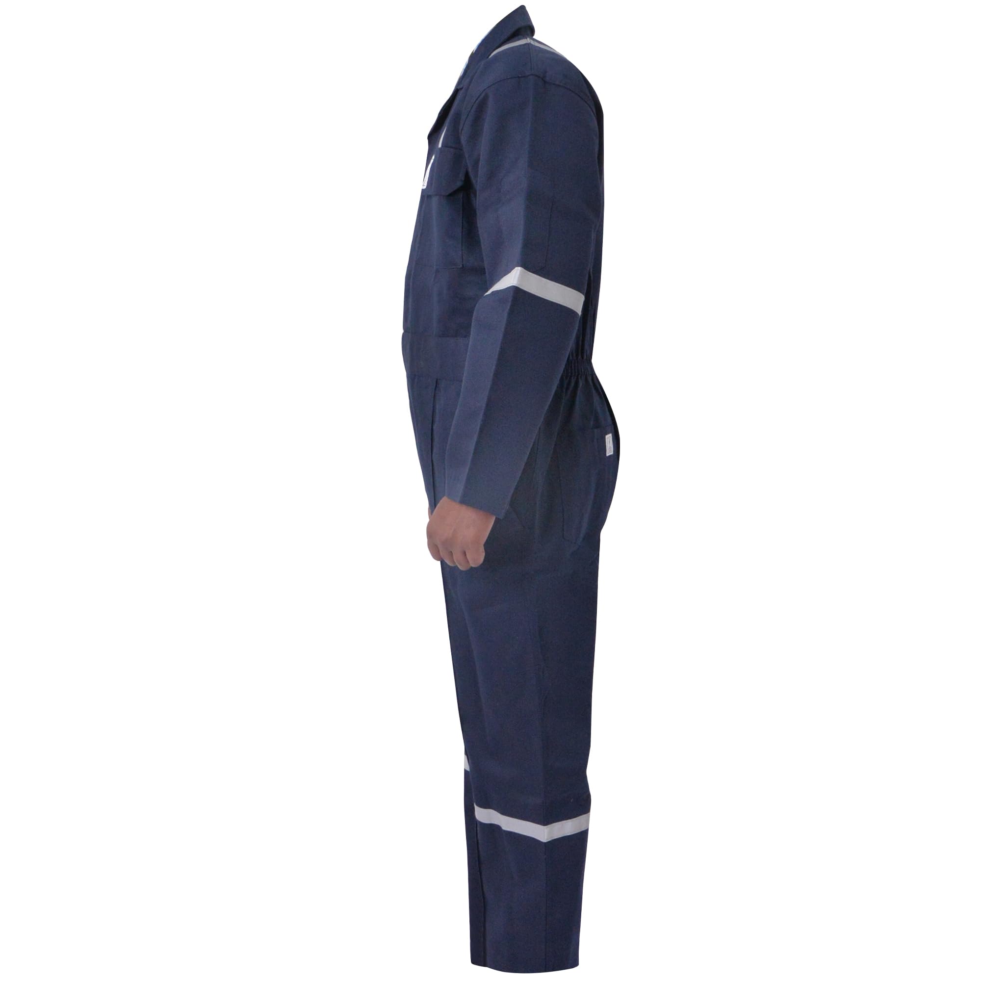 Flame Resistant FR Hi Vis Coveralls for Men - NFPA 2112 Compliant 7oz Reflective Welding Workwear with 6 Pockets | Ideal for Construction, Oil & Gas, and Industrial Safety Work
