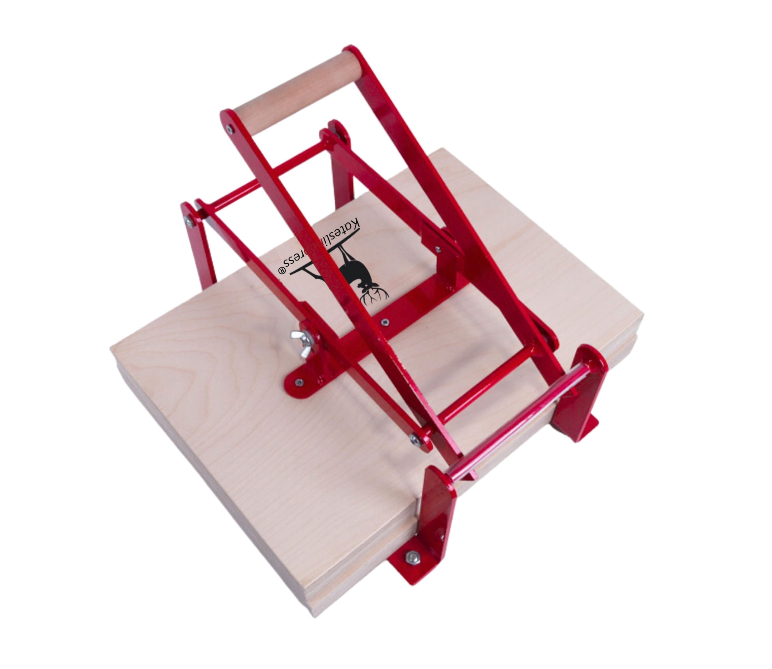 Hand Lino Press Machine for Linocut & Block Printing - A3 Red Etching Relief Press with Hand Lever - Perfect for Art Studios, DIY Crafts & Printmaking Projects