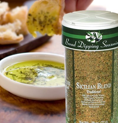 Dean Jacob's 5-Piece Bread Dipping Gift Set with 4.0oz Olive Oil Bottle & Spices - Perfect for Italian Cuisine, Dinner Parties & Gourmet Bread Dipping at Home