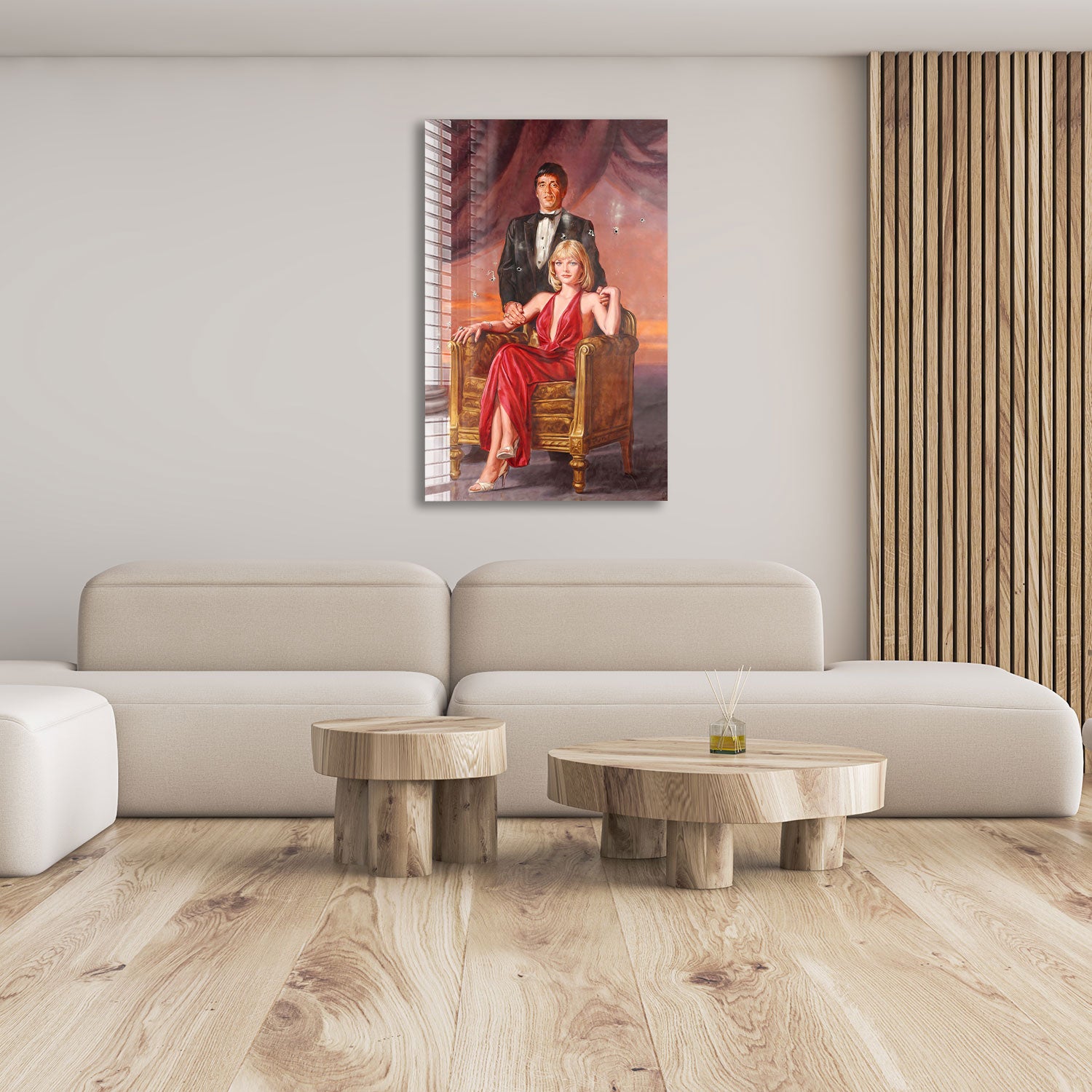 Scarface Tony Montana & Elvira Hancock Movie Poster - Wall Art Decor for Home, Office, or Movie Theater - Perfect Gift for Scarface Fans