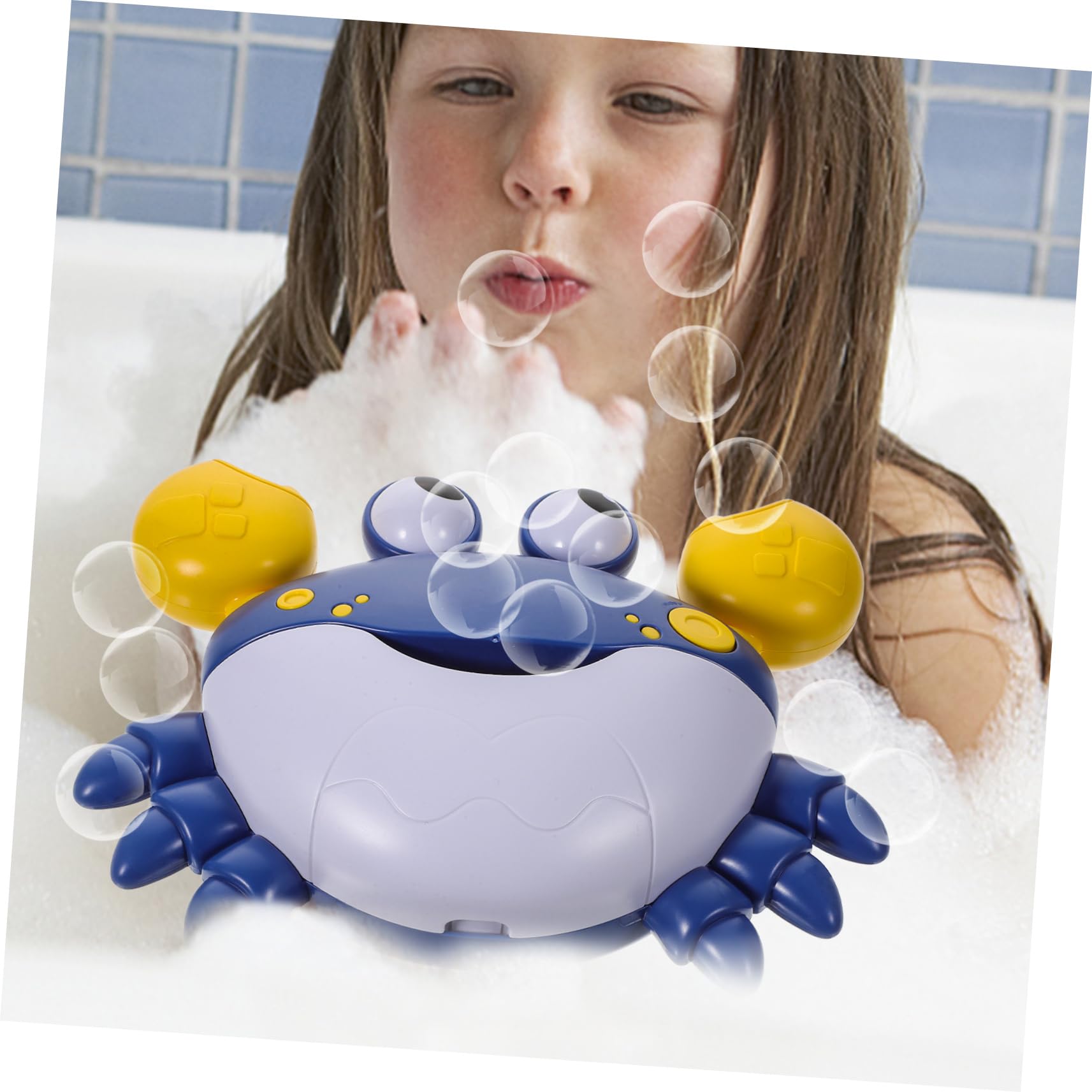 HEMOTON 3 Pack Crab Bubble Blower Machine - Automatic Bubble Maker for Kids, Fun Bath Toys for Toddlers - Perfect for Outdoor Play, Birthday Parties & Bathtime Fun