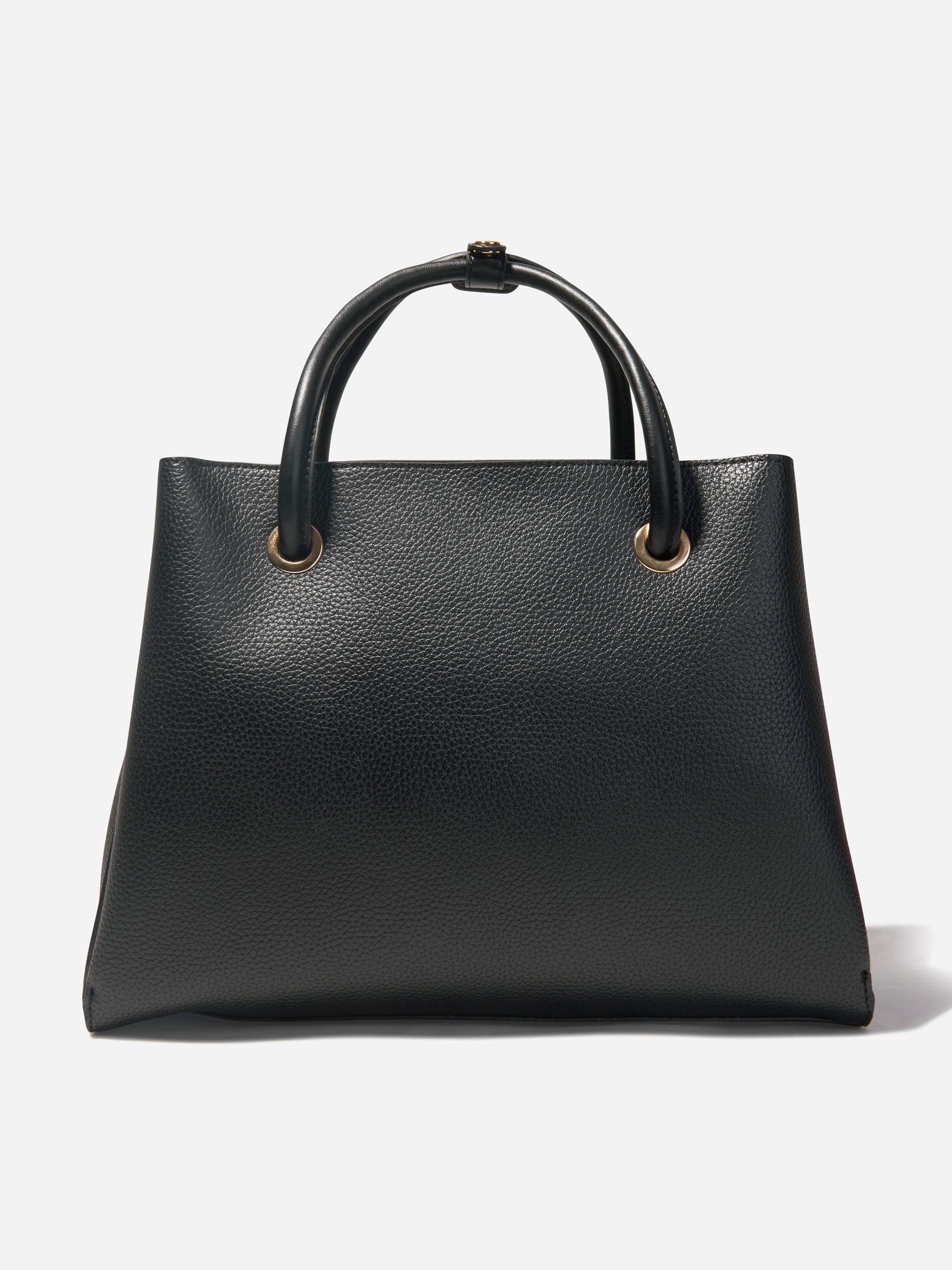 Alexa Black Tote Bag 35cm - Stylish & Spacious Handbag for Work, Travel & Shopping