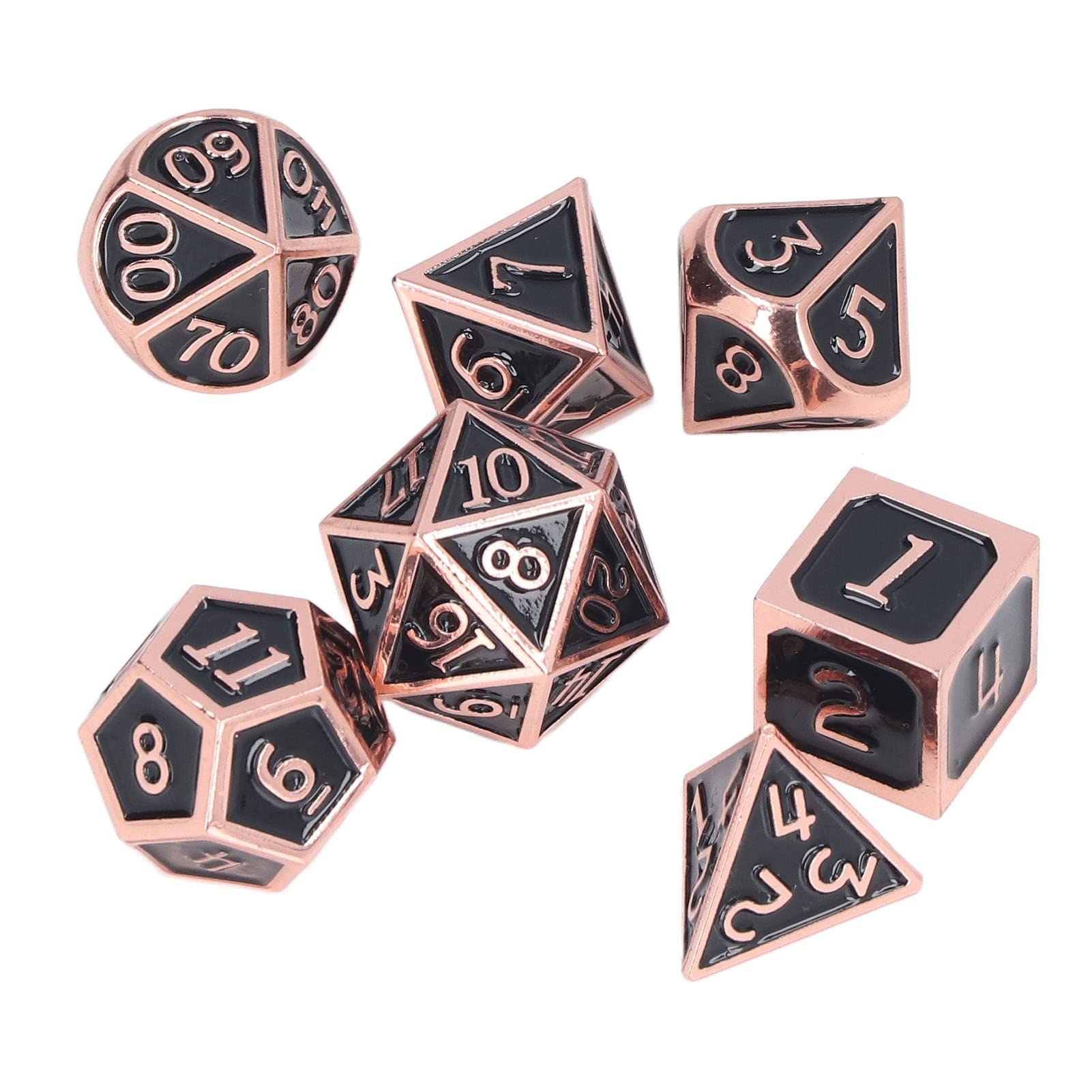 Premium 7-Piece Polyhedral Dice Set for DND, RPG & Tabletop Games - Unique Cool Design for Dungeons & Dragons, Pathfinder & Role Playing Adventures