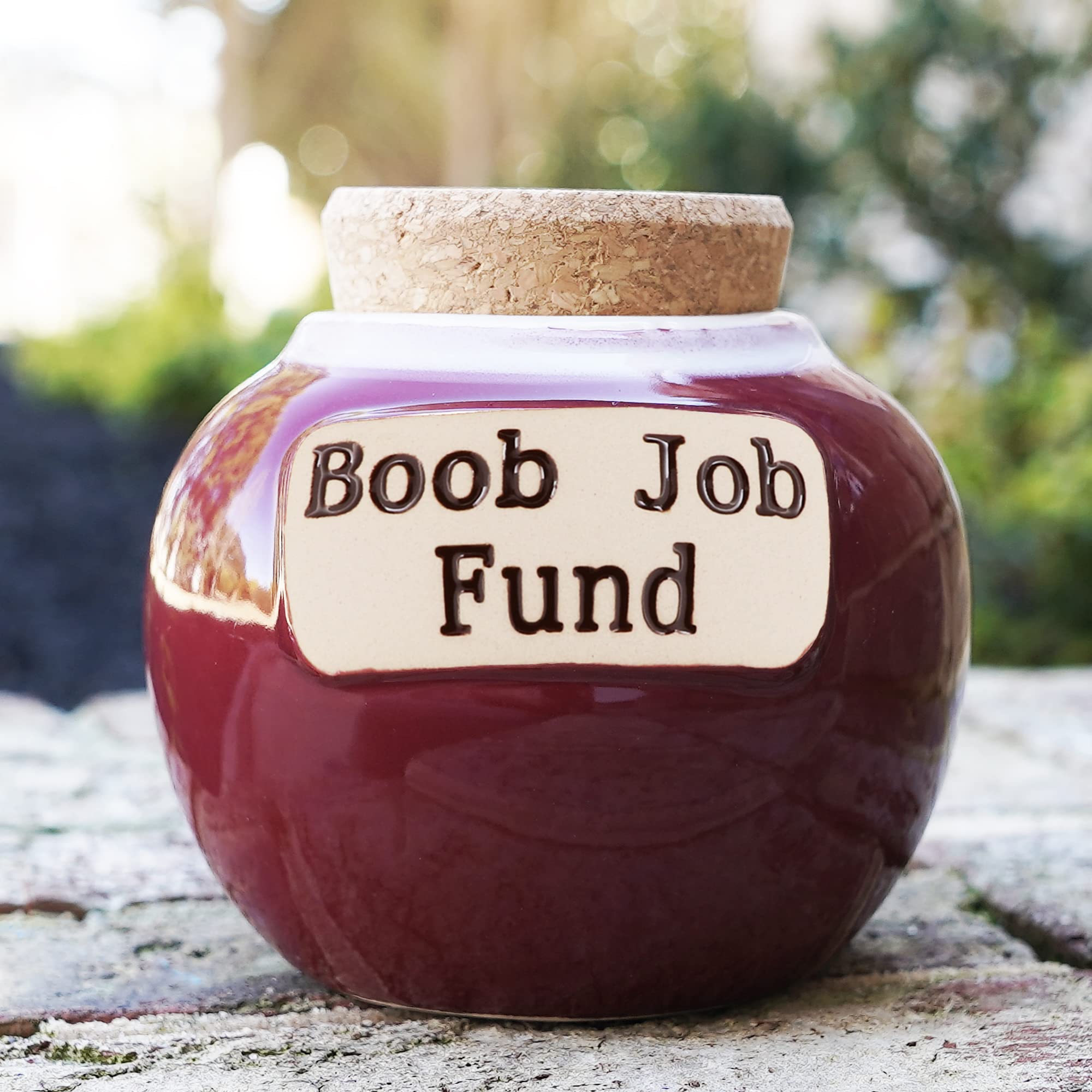 Funny Piggy Bank for Women - Unique Adult Novelty Candy Jar - Perfect Friend Gift & Mastectomy Recovery Present - Great for Home Decor, Office Desk & Gift Giving Occasions