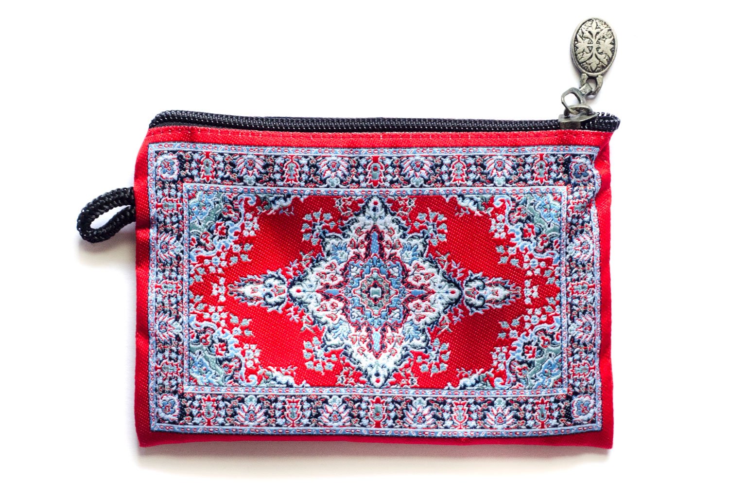 Handmade Oriental Woven Carpet Coin Purse - Kafkas Design Collection - Small Zipper Wallet for Women & Men - Perfect for Coins, Cards & Cash - Ideal for Travel, Gifts & Everyday Use