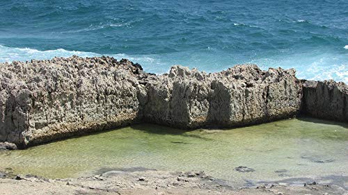 20x30 Inch Laminated Coastal Cyprus Seascape Poster - Vibrant Colors & High-Quality Print - Perfect for Living Room, Bedroom, or Office Wall Decor - Ready to Frame Beach Landscape Artwork