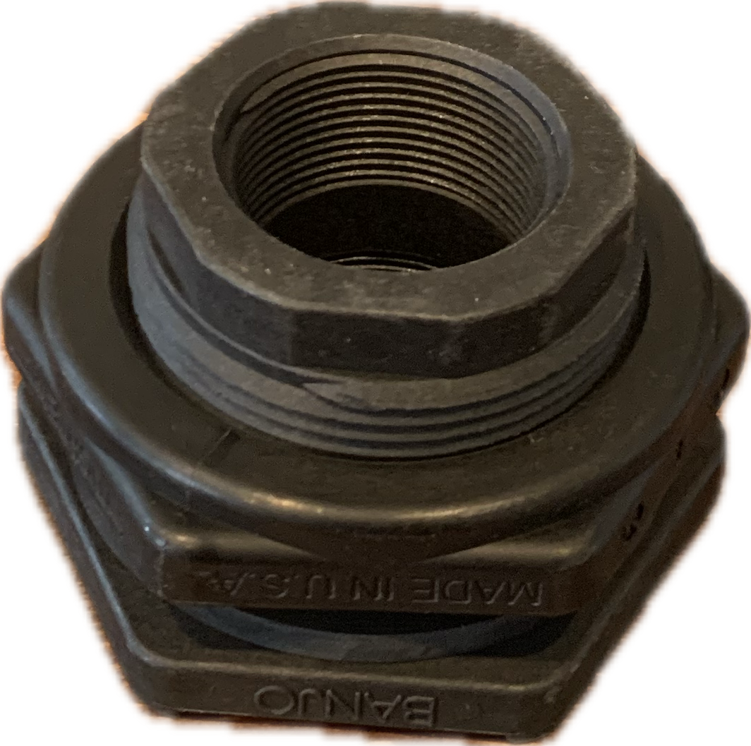 Banjo Bulkhead Tank Fitting - High-Quality Brass Water Pipe Connector for Aquariums, Hydroponics & Plumbing Systems - Perfect for Fish Tanks, Water Storage & Industrial Applications
