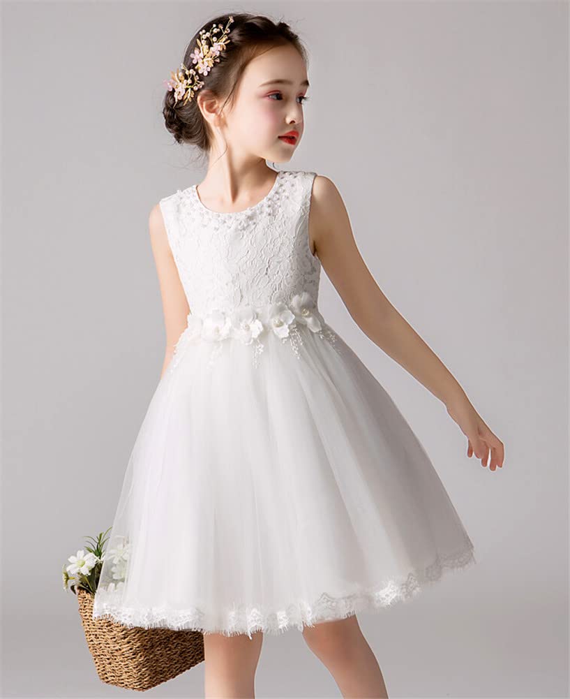 1-12 Years Girls Sequin Lace Flower Dress for Wedding Party - Elegant Formal Occasion & Special Events Outfit