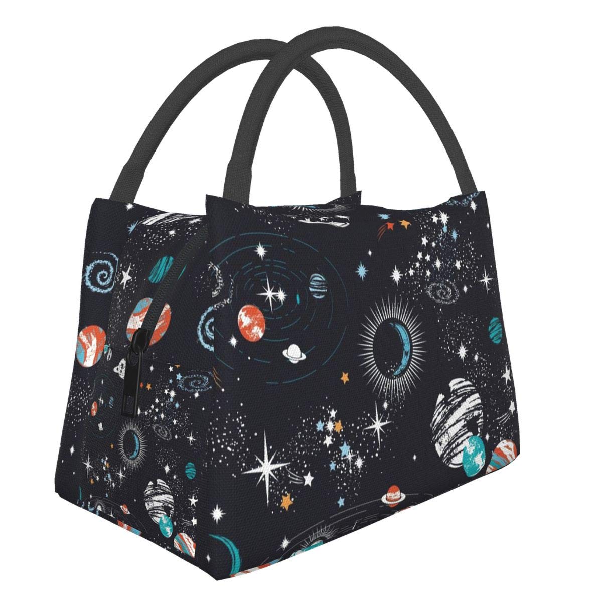 Space Galaxy Constellation Insulated Lunch Bag for Men & Women - Reusable Tote Lunch Box for Work, Picnic, Travel & Outdoor Activities