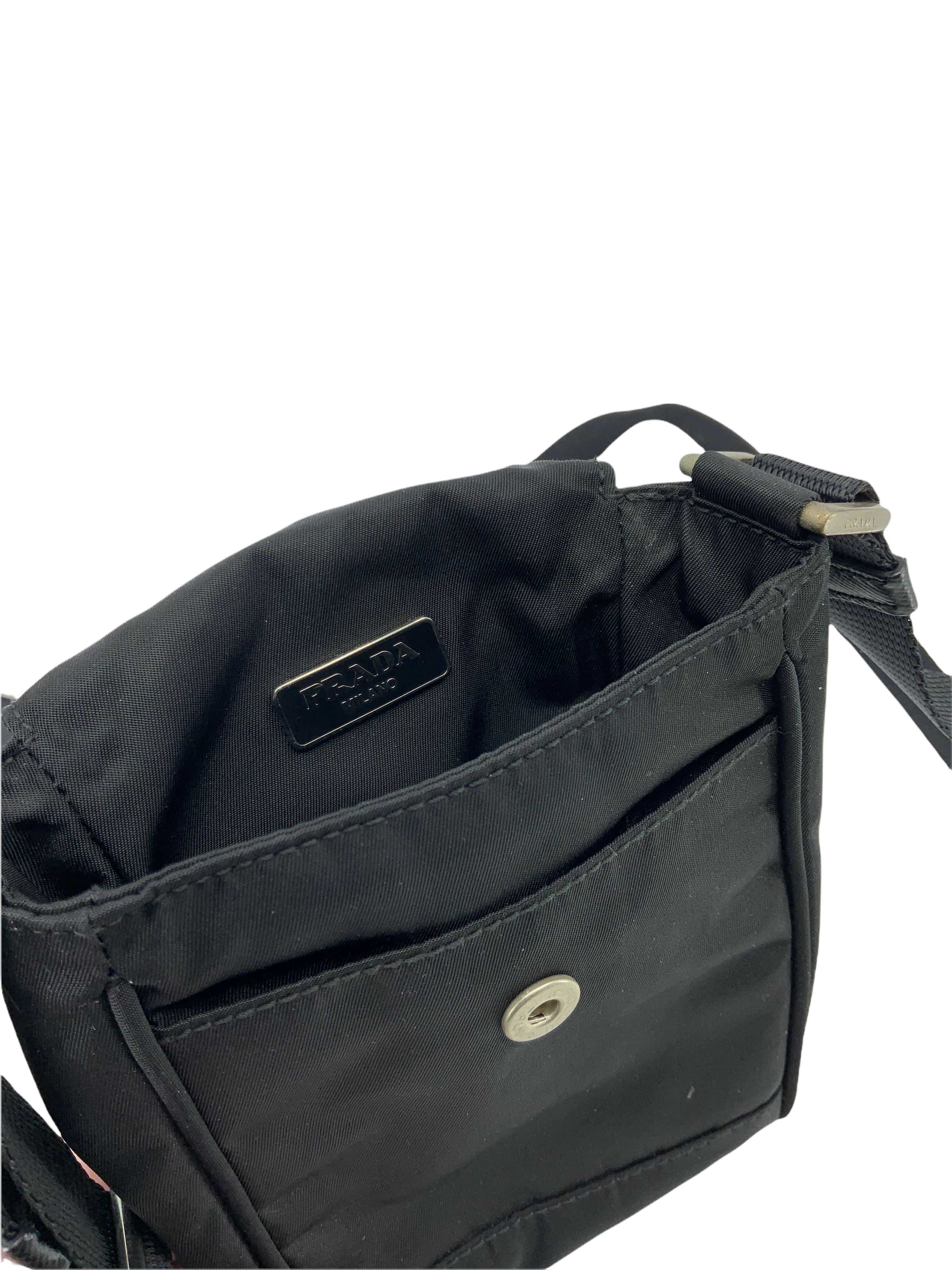 Prada Nylon Crossbody Bag with Smartphone Case - Stylish & Functional for Travel, Shopping & Everyday Use
