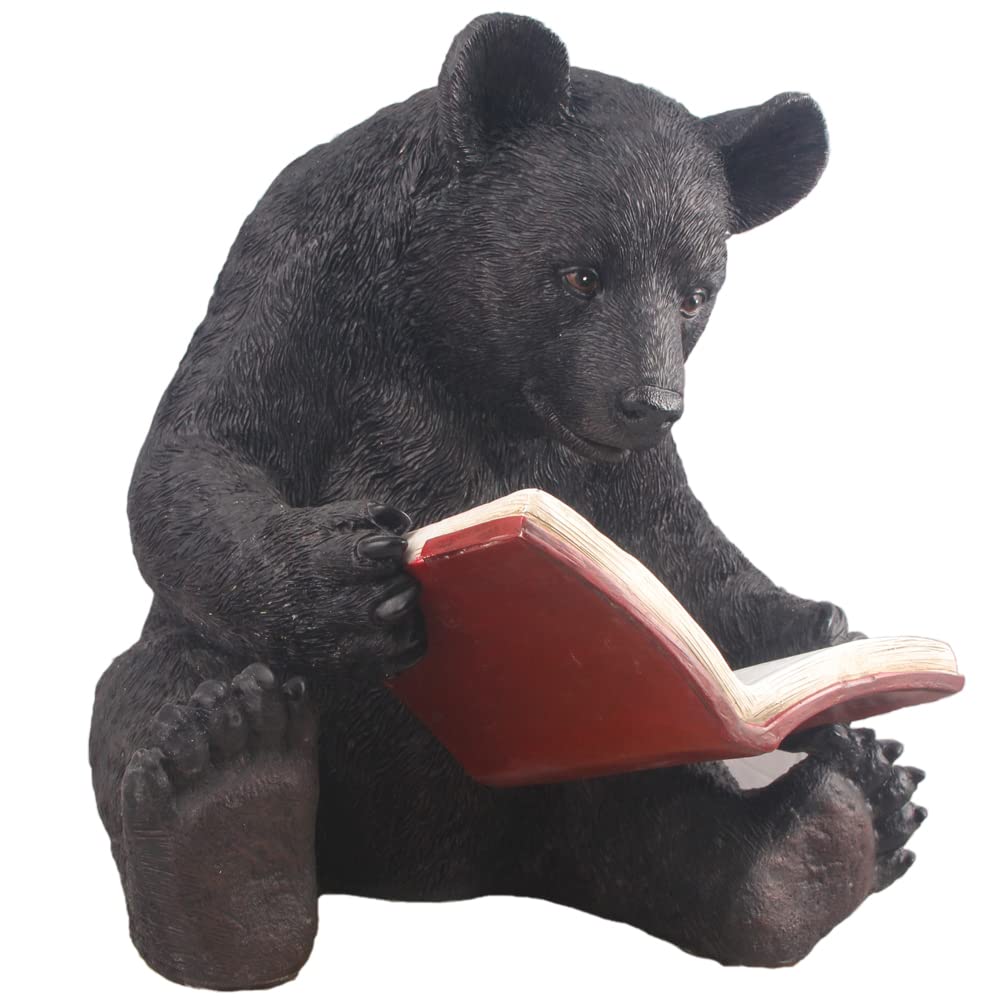 Hi-Line Gift Bear Reading A Book - Adorable Plush Teddy Bear with Book - Perfect Gift for Kids, Book Lovers & Nursery Decor