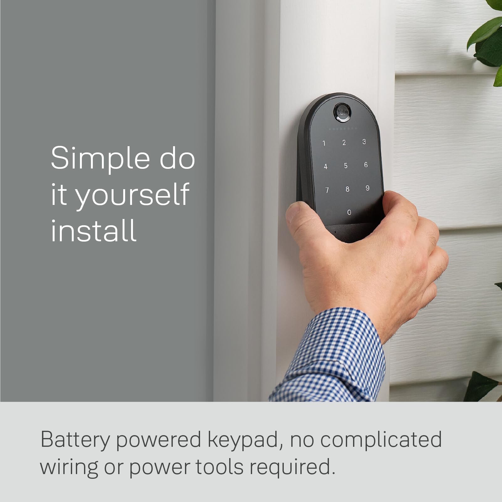 Yale Smart Bluetooth Keypad - Keyless Entry Keypad for Yale Approach & Wi-Fi Locks | Easy PIN Code Access & One-Touch Locking | Perfect for Home Security & Smart Door Locks