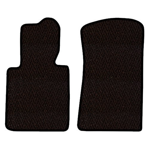 Original Coco Mats - Custom Fit Handmade Floor Mats for 1999-2004 Porsche 911 996 Coupe - Black Herringbone Front Set (2-Piece) - Premium USA-Made Car Accessories for Luxury Vehicle Protection & Style