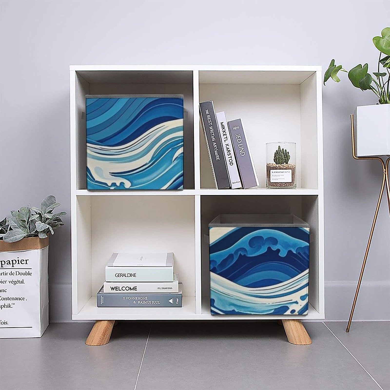 Blue Wave Collapsible Storage Bins - 10.6
