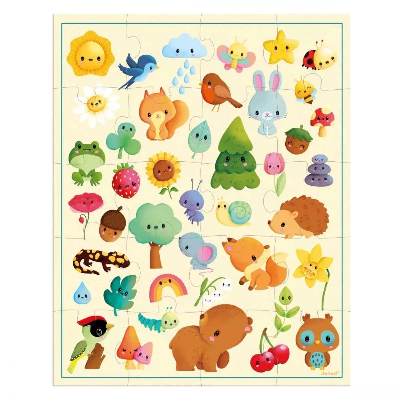 First Nature Puzzle - 20 Piece Educational Puzzle Set with Poster for Kids - Perfect for Learning, Playtime & Home Activities