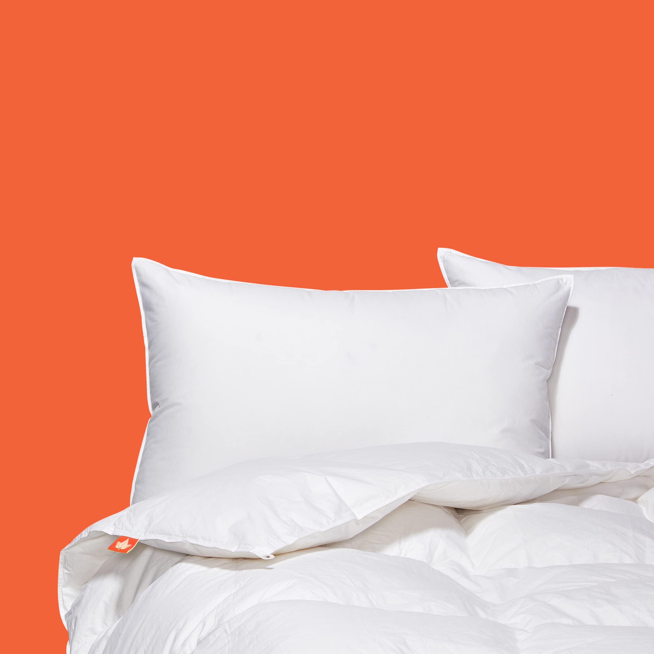 Premium Canadian White Down Sleeping Pillow - 625 Fill Power King Size with 500 Thread Count 100% Cotton Shell - Hypoallergenic Luxury Bedding for Hotels, Home & Travel - Made in Canada