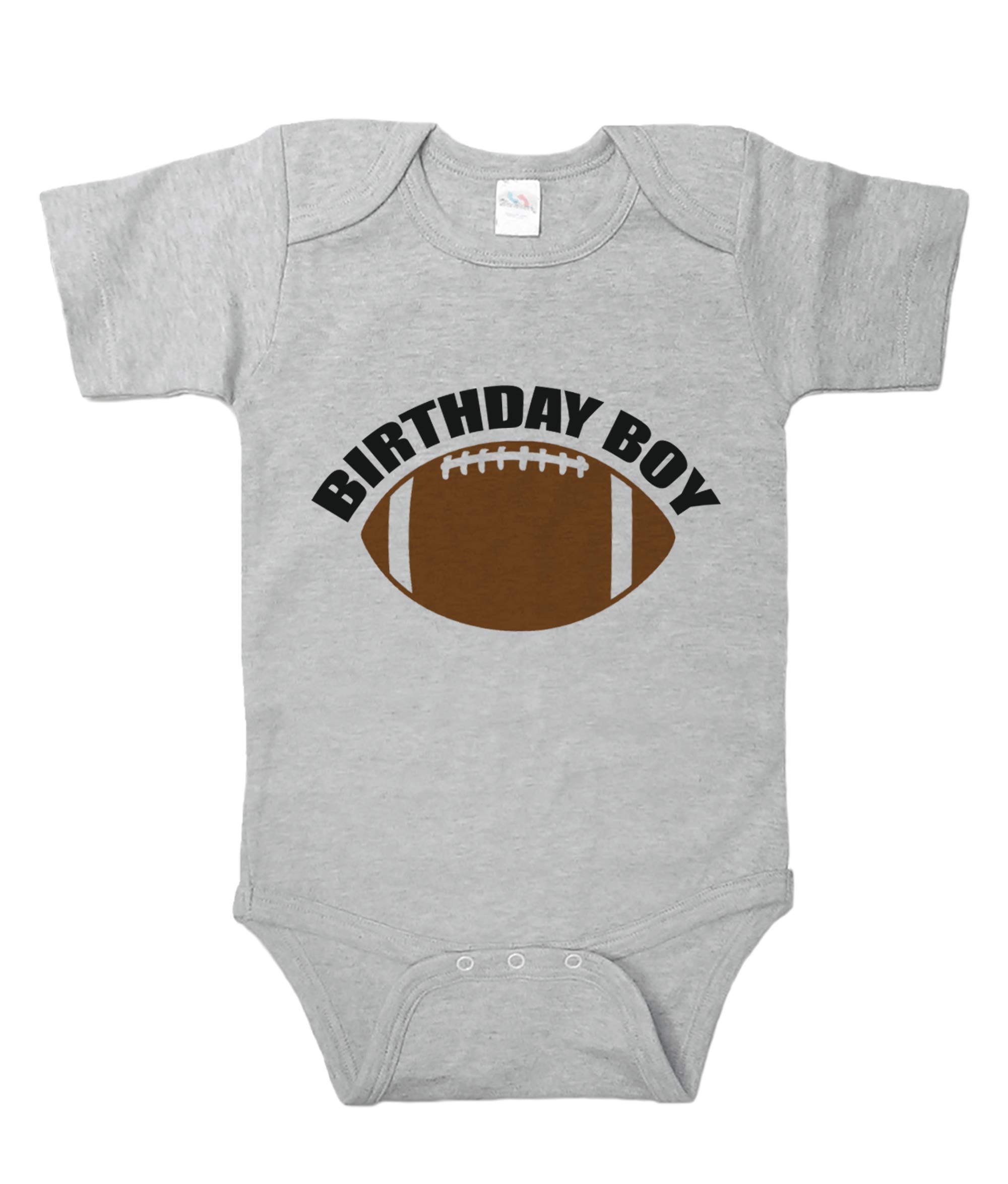 7 Ate 9 Apparel Boys' Football Birthday Outfit - Cute Football Themed One-Piece Romper for Baby Boys' First Birthday Party & Photo Shoots