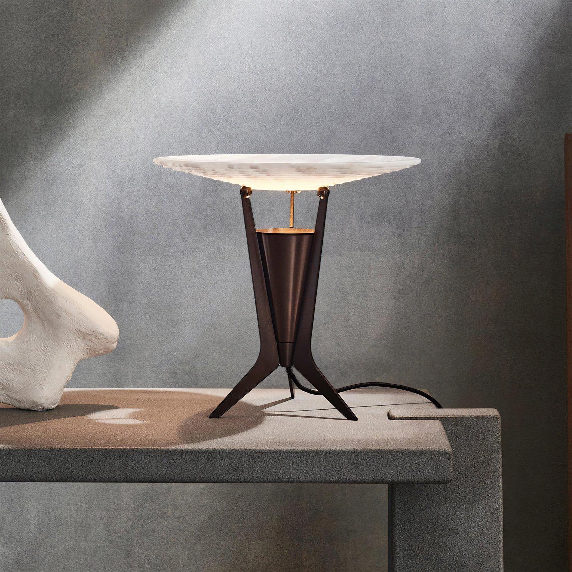 Aragon Modern Table Lamp - Stylish LED Bedside Lamp for Bedroom, Living Room & Office - Adjustable Brightness & Warm White Light - Perfect for Reading, Relaxing & Decor