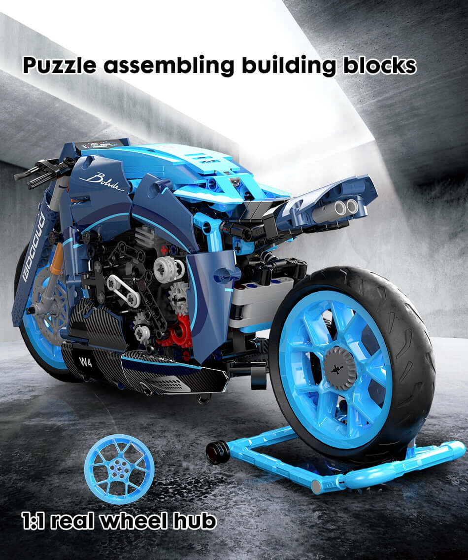 KBOX 10217 Bugatti Diavel Motorcycle Model - 1:12 Scale Die-Cast Replica with Display Stand - Perfect for Collectors, Gifts, and Home/Office Decoration