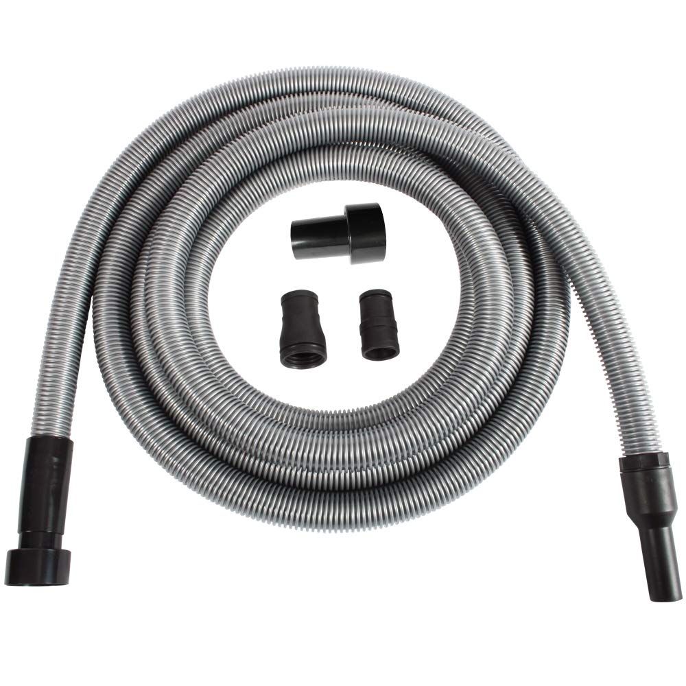 Premium 20 Ft. Shop Vacuum Hose with Power Tool Adapter Set - Cen-Tec Systems 94115 | Heavy-Duty Cleaning for Workshops, Garages & Construction Sites