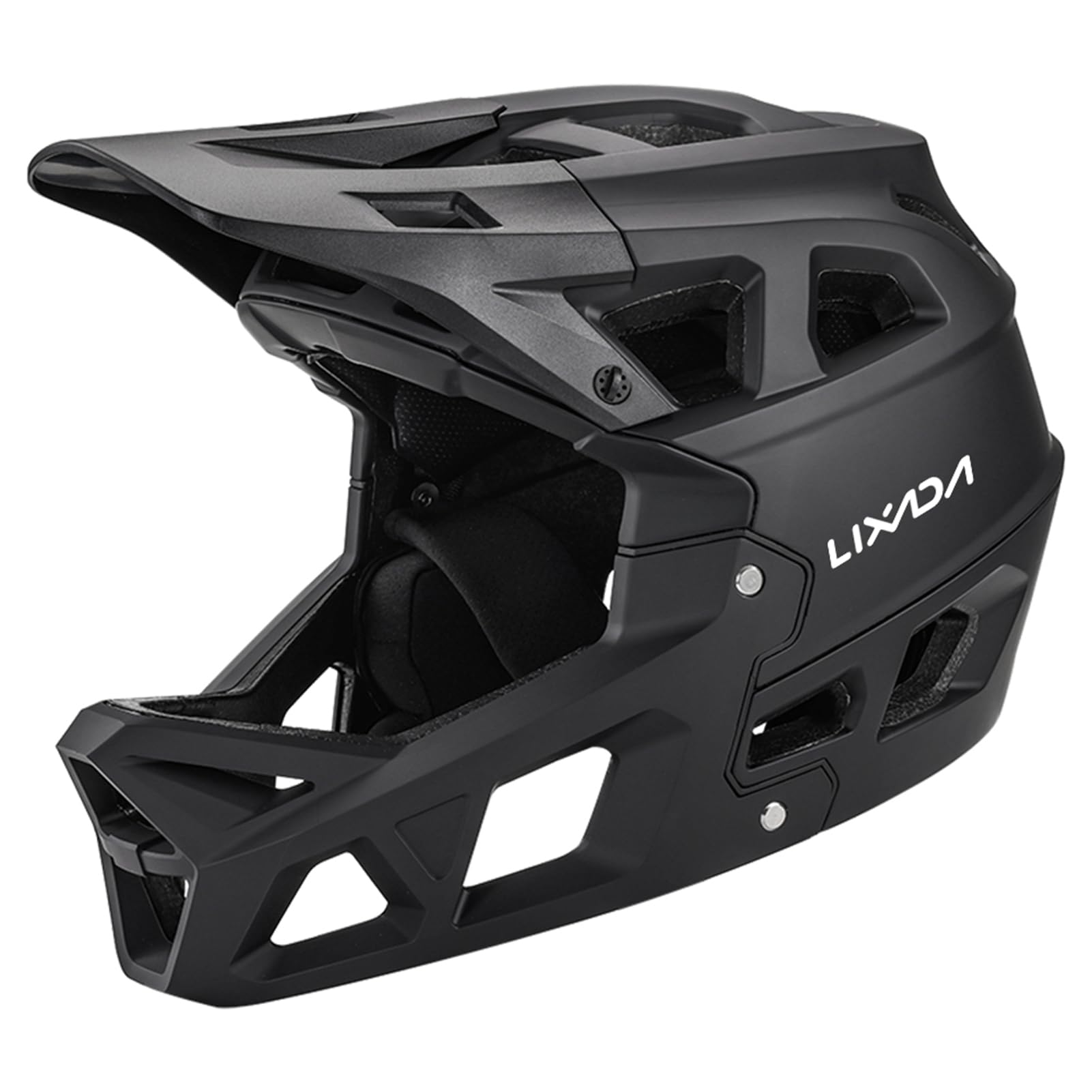 Lixada Full Face Mountain Bike Helmet for Adults - Lightweight MTB Helmet with Removable Pads & Visor - Comfortable Downhill Cycling Helmet for Men & Women - Perfect for Trail Riding, Enduro Racing and Mountain Biking Adventures