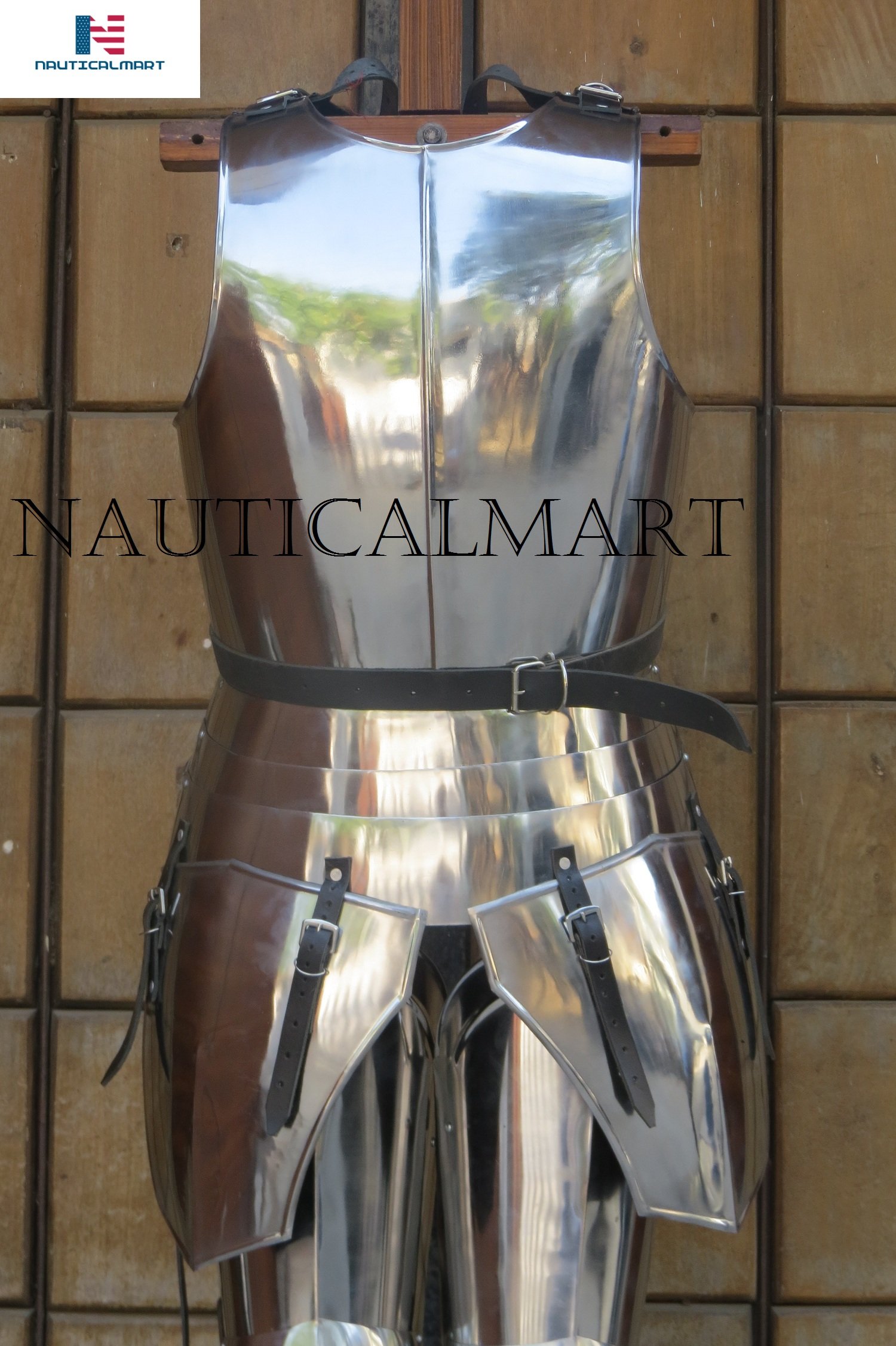 Medieval Steel Breastplate for Men - Authentic Knight Armor Costume for Halloween, LARP, Cosplay & Renaissance Fairs | Durable Fantasy Chest Guard & Cuirass for Role-Playing & Historical Reenactments